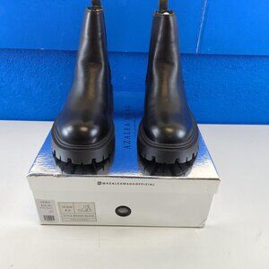 Azalea Wang Black "Bridge" Chelsea Boots